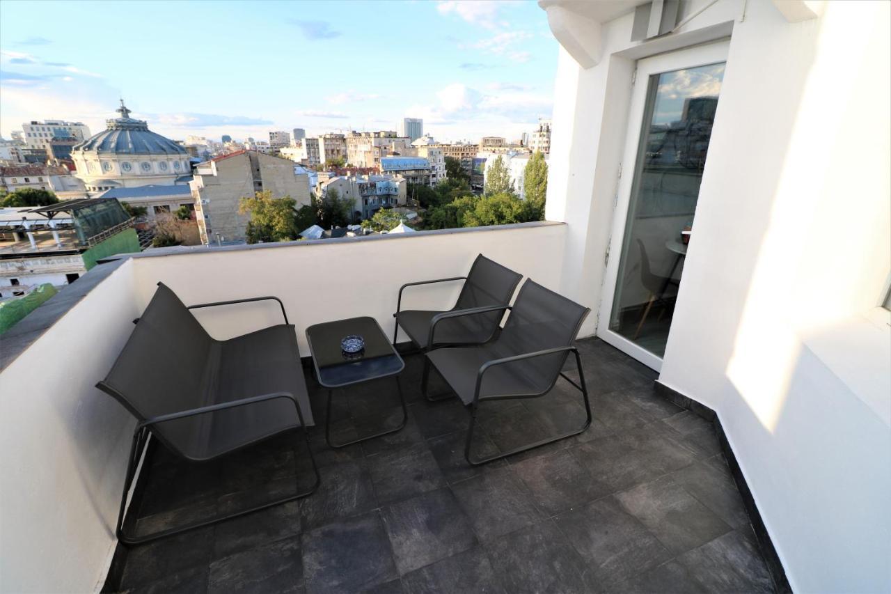 Athenee Palace Apartment - Panoramic View Terrace & Balcony - Free Minibar Bucharest Exterior photo