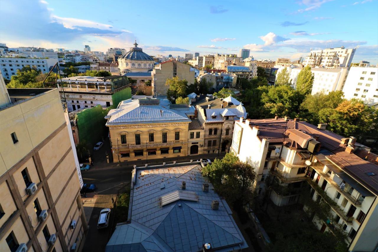 Athenee Palace Apartment - Panoramic View Terrace & Balcony - Free Minibar Bucharest Exterior photo